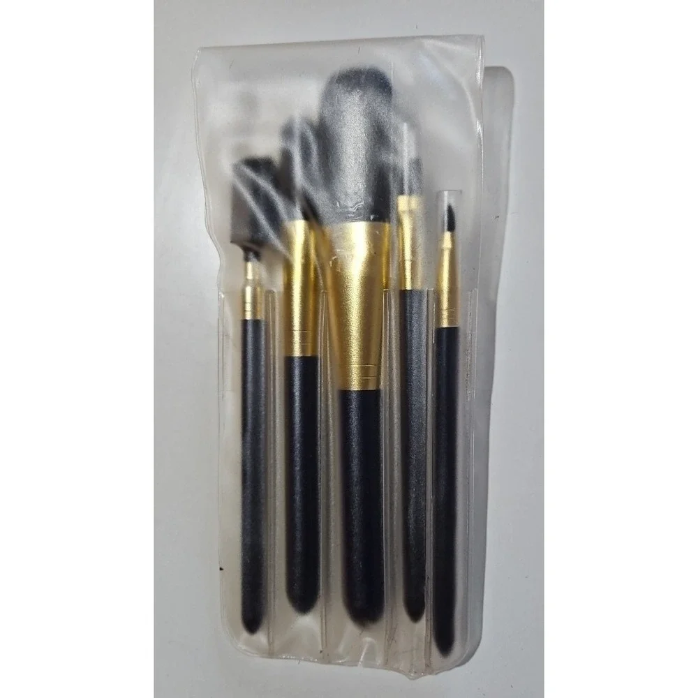 AVON Elegant *NOS* Brush Collection VINTAGE 5-Piece Set 1999 Flip Pouch NEW wBox